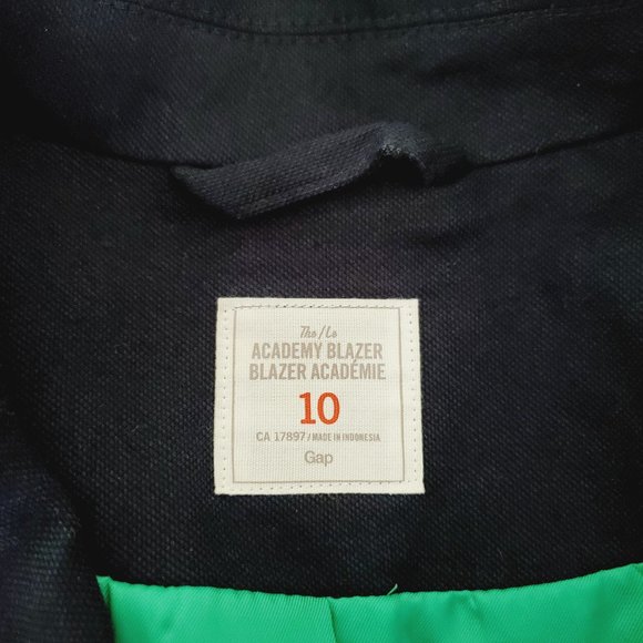GAP Blazer Academy Preppy Classic Navy 10 - Picture 12 of 12